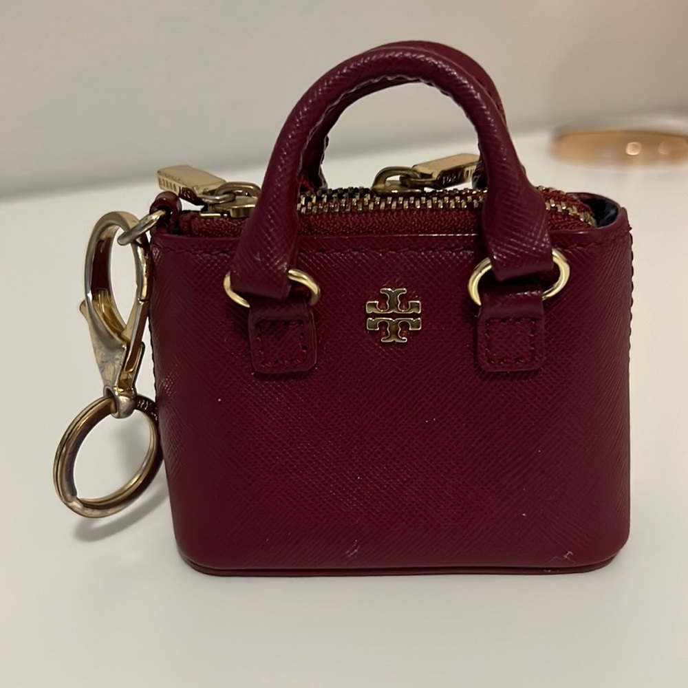 Tory Burch Double Zip Robinson Handbag Charm